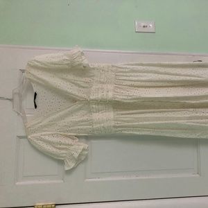 Zara Eyelet Embroidery Dress, M